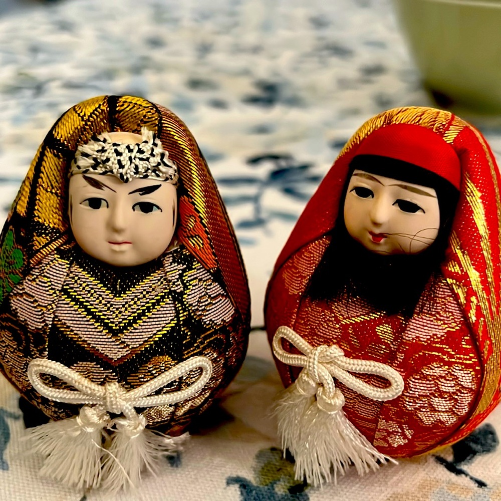 Pair of VintageJapanese figurines.